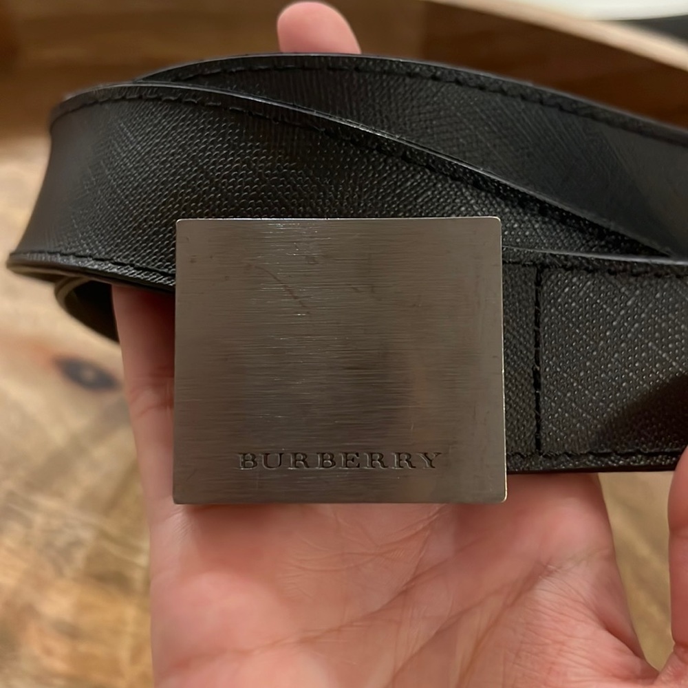 Burberry men’s check belt